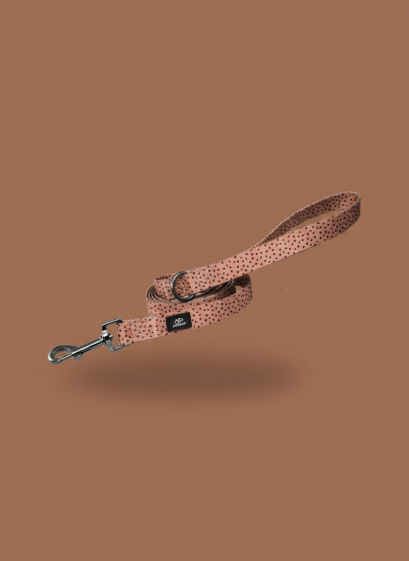 pasji povodec za psa loomp rjav s pikicam