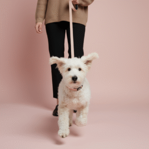 pametna qr ovratnica položena z neoprenom. pasji povodec roza loomp (5)