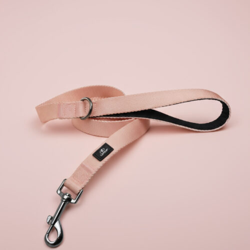 športni pasji povodec loomp roza neopren ročaj